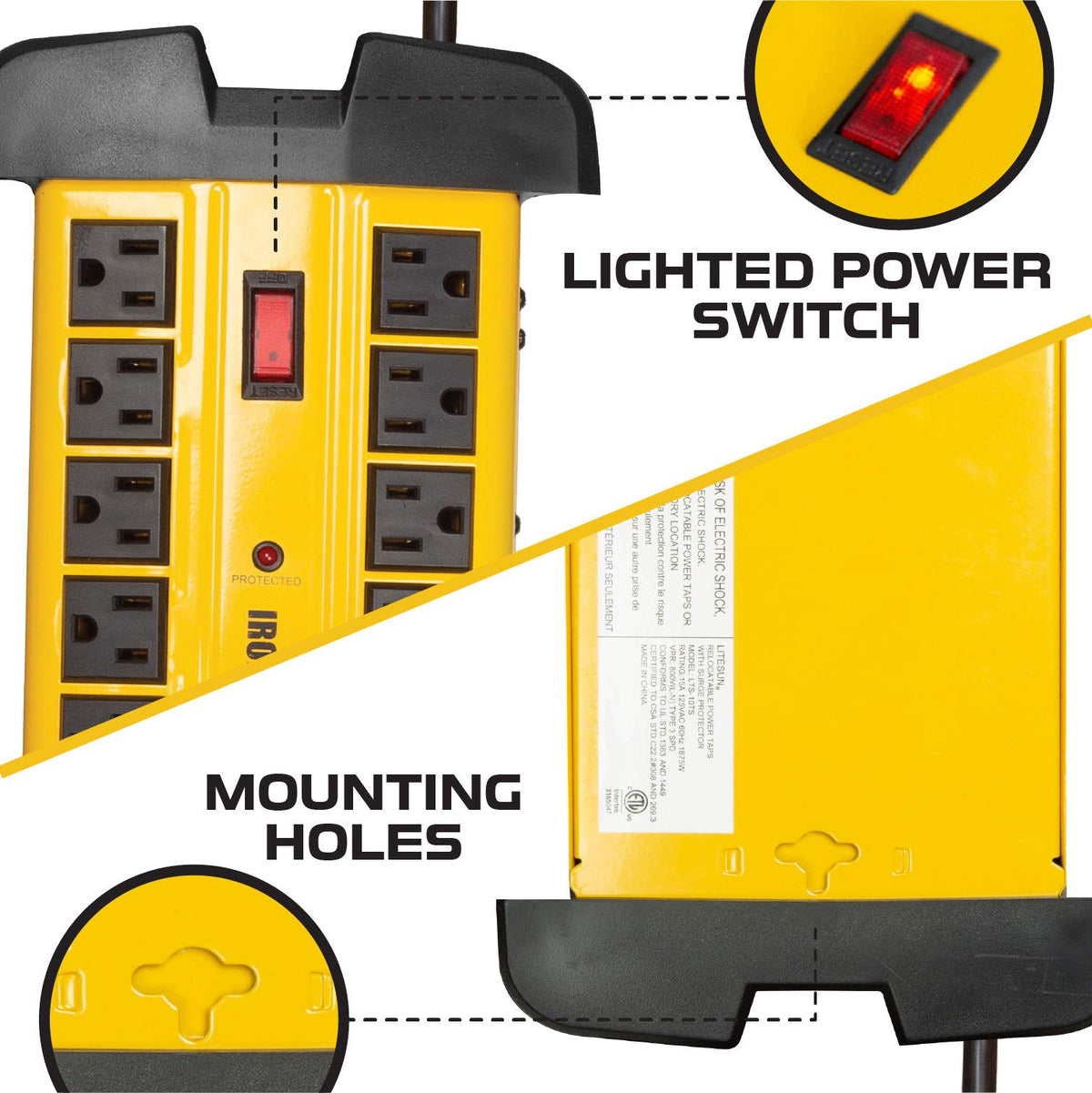 Iron Forge Cable powering tools in a workshop illustrating durable protection