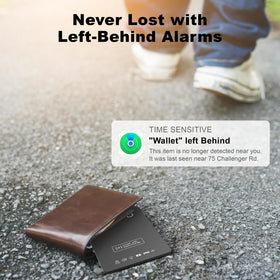 IronDance in luggage pocket showing discreet tracking for peace of mind when traveling