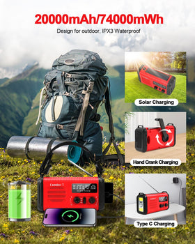 iRonsnow Condor handle tools showing compass cutter whistle and fire starter utility