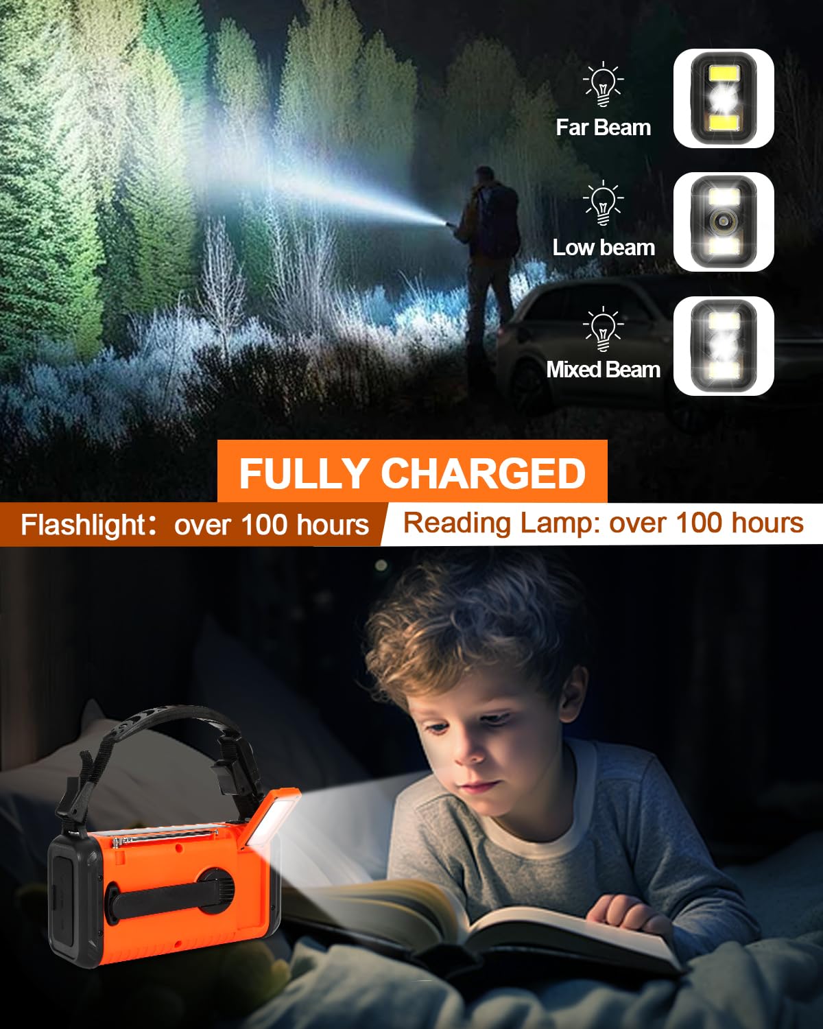 iRonsnow Condor rear reading lamp detail, comfortable glare-free illumination