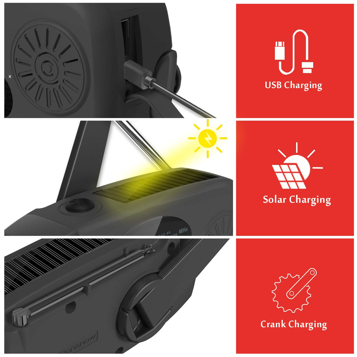 iRonsnow IS-088 1W LED flashlight provides nighttime visibility