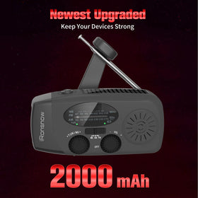 iRonsnow IS-088 solar panel recharge demonstrates eco-friendly power in sunlight