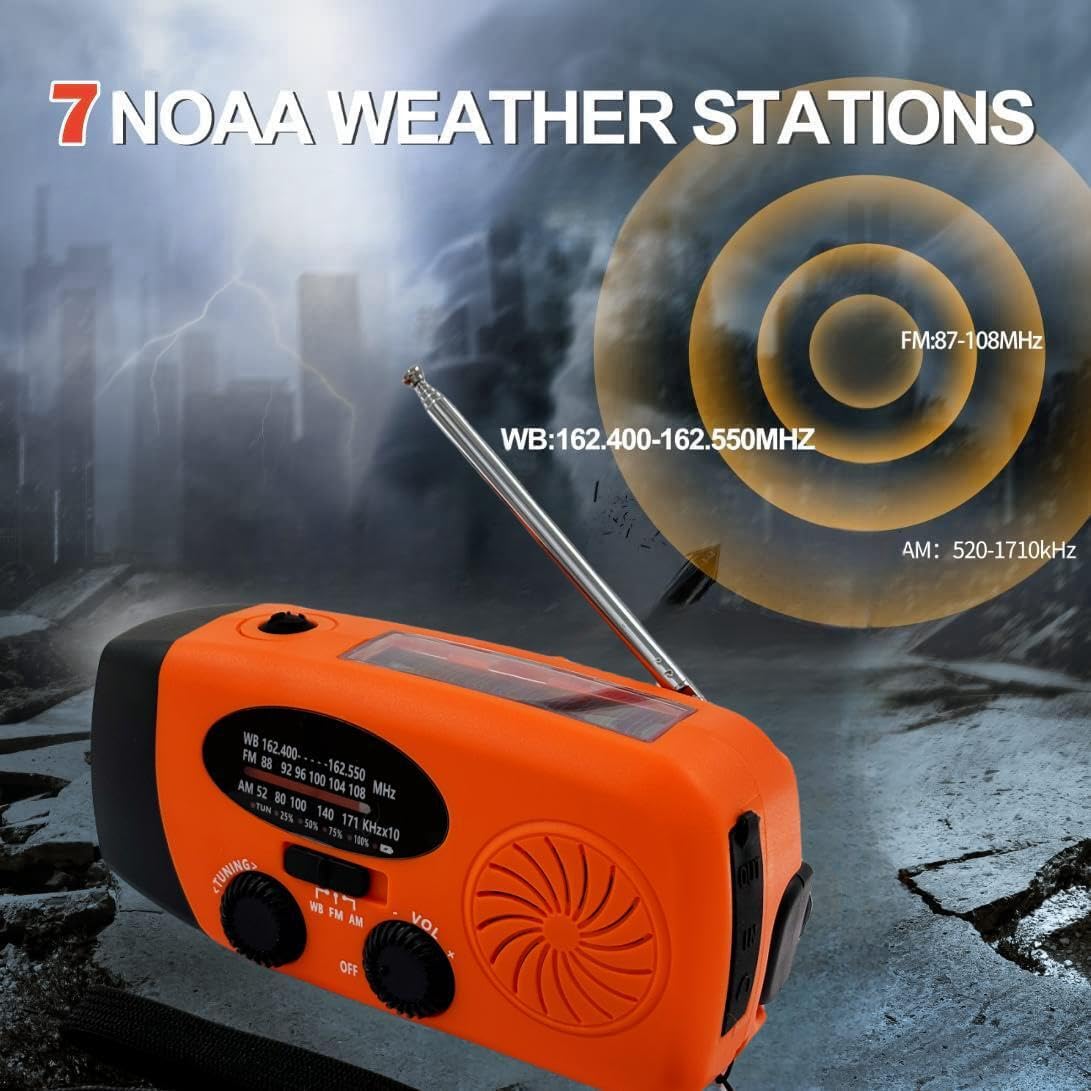 iRonsnow portable camping radio fits backpacks for easy preparedness.