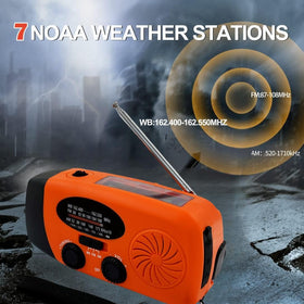 iRonsnow portable camping radio fits backpacks for easy preparedness.