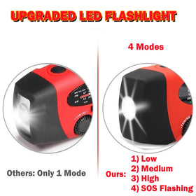 ironsnow solar emergency radio compact size ideal for backpacks