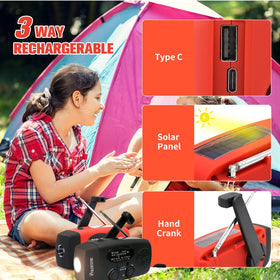 iRonsnow solar emergency radio NOAA reception for urgent weather updates anywhere.
