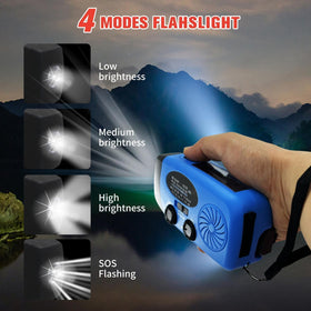 iRonsnow solar emergency radio NOAA weather display for critical forecasts during storms.