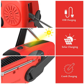 iRonsnow package contents: radio, USB-C cable, manual, warranty
