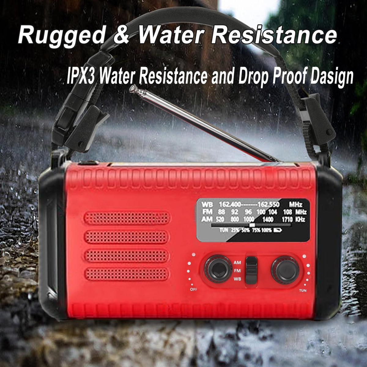 iRonthunder handle tools with compass and whistle, helping navigation and signaling