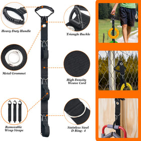 Ironwarrior cord and hose storage on shelf demonstrating compact organization