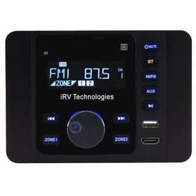 iRV Technologies iRV36 Bluetooth connection for easy wireless music on the go.