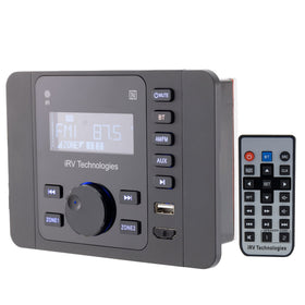 iRV Technologies iRV36 dashboard view enables effortless media control during travels.