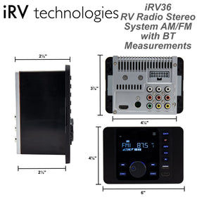 iRV Technologies iRV36 two-zone wall-mount audio for shared cabin listening.