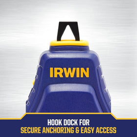 IRWIN Strait-Line Speedline Reel clutch hub supports fast retraction and setup