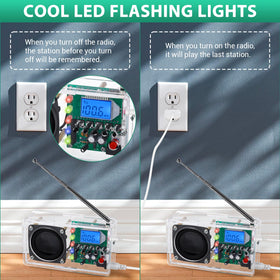 IS ICStation LCD display and controls for accurate FM tuning.