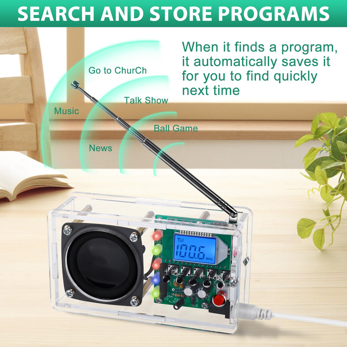 IS ICStation radio kit PCB and circuitry ready for hands-on education.