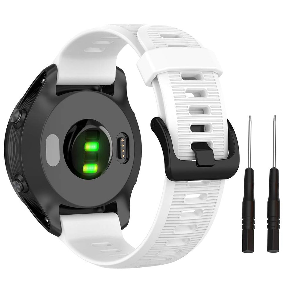 ISABAKE front view showing strap attached to Garmin and easy style upgrade