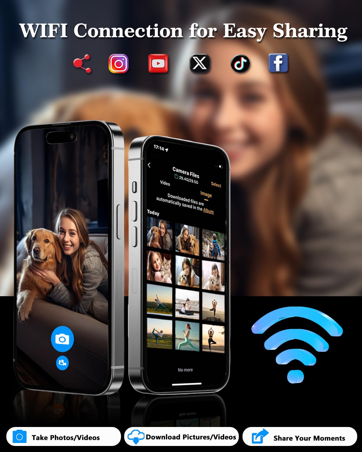 ISHARE held in hand for scale, shows compact size and travel convenience