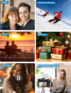 ISHARE camera in hand at scenic location, ideal for travel creators