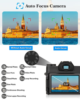 ISHARE vlogging setup on small tripod with mic, ideal for YouTube creators