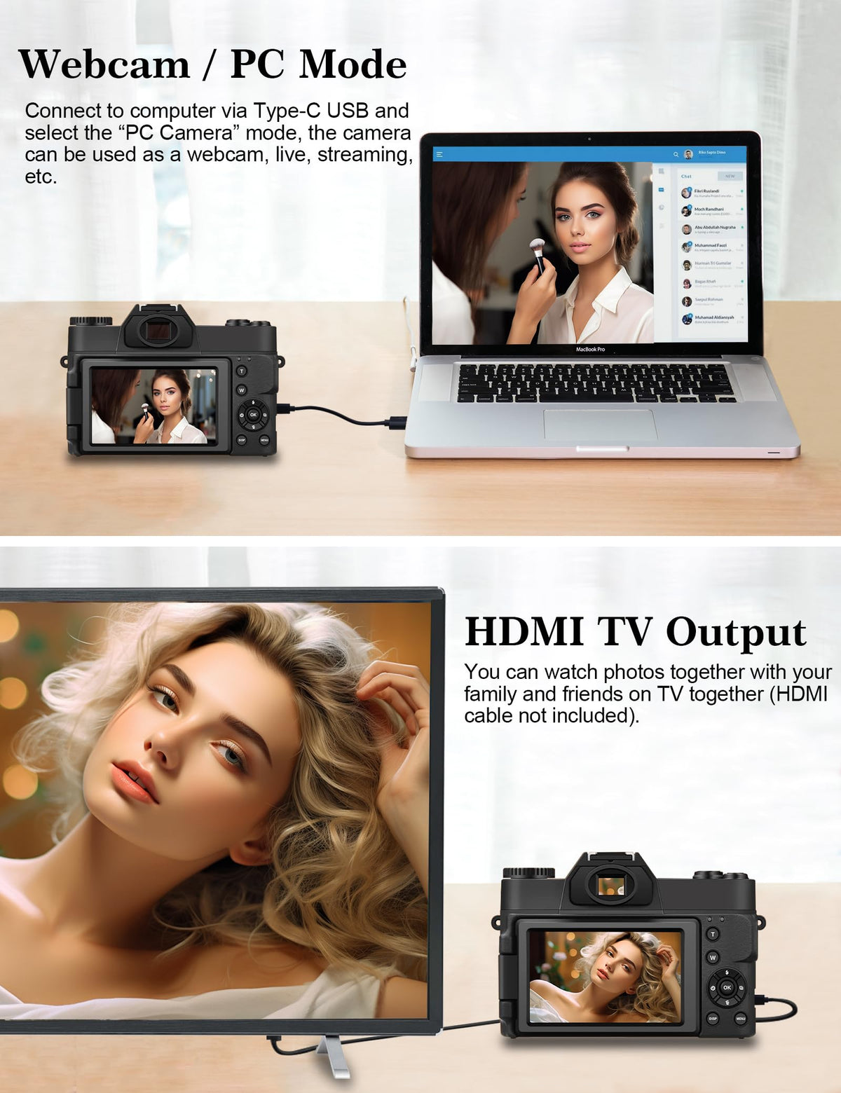 ISHARE demonstrating 16X zoom on distant subject, brings details closer