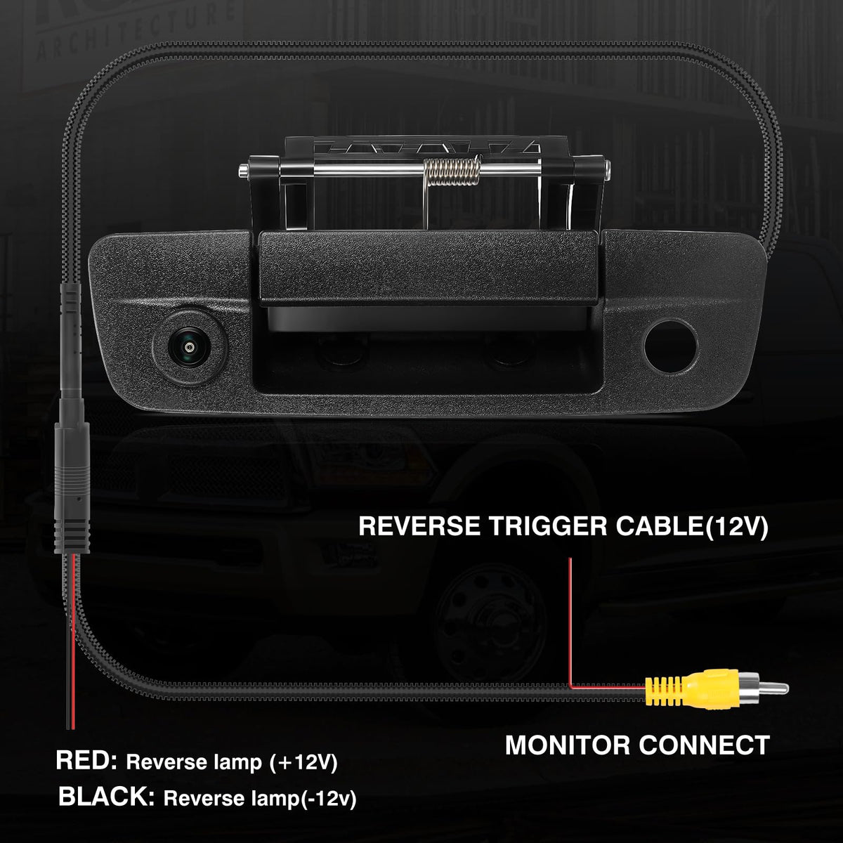 ISINSWIFT camera image on in-cab display illustrating improved hitching benefit