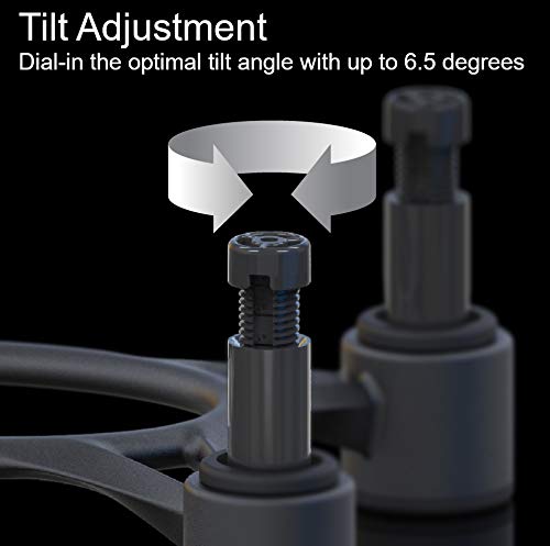IsoAcoustics Aperta200 pair-setup demonstrates strong isolation for cleaner sound.