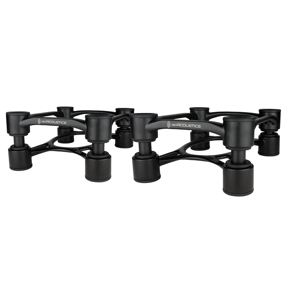 IsoAcoustics Aperta200 tilt-angle image for precise ear-level alignment.