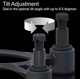 IsoAcoustics Aperta300 isolation technology close-up illustrating decoupling