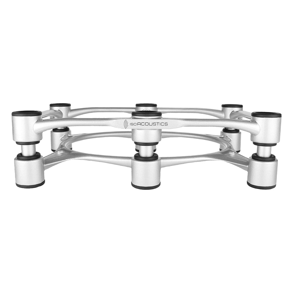 IsoAcoustics Aperta300 side view stand showing stable support for imaging