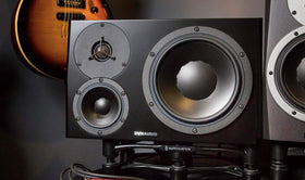 IsoAcoustics Aperta300 studio placement scene for near-field listening