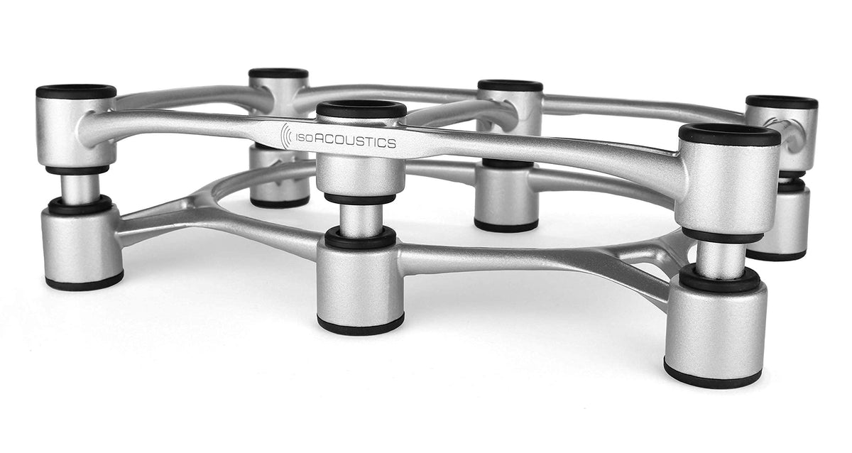 IsoAcoustics Aperta300 tilt-angle demonstration for tweeter alignment