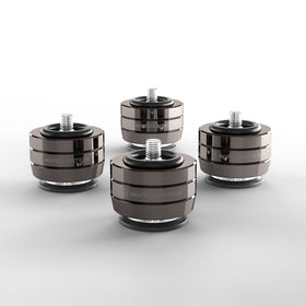 IsoAcoustics Gaia III Neo foot assembly for clearer sound and reduced vibration.
