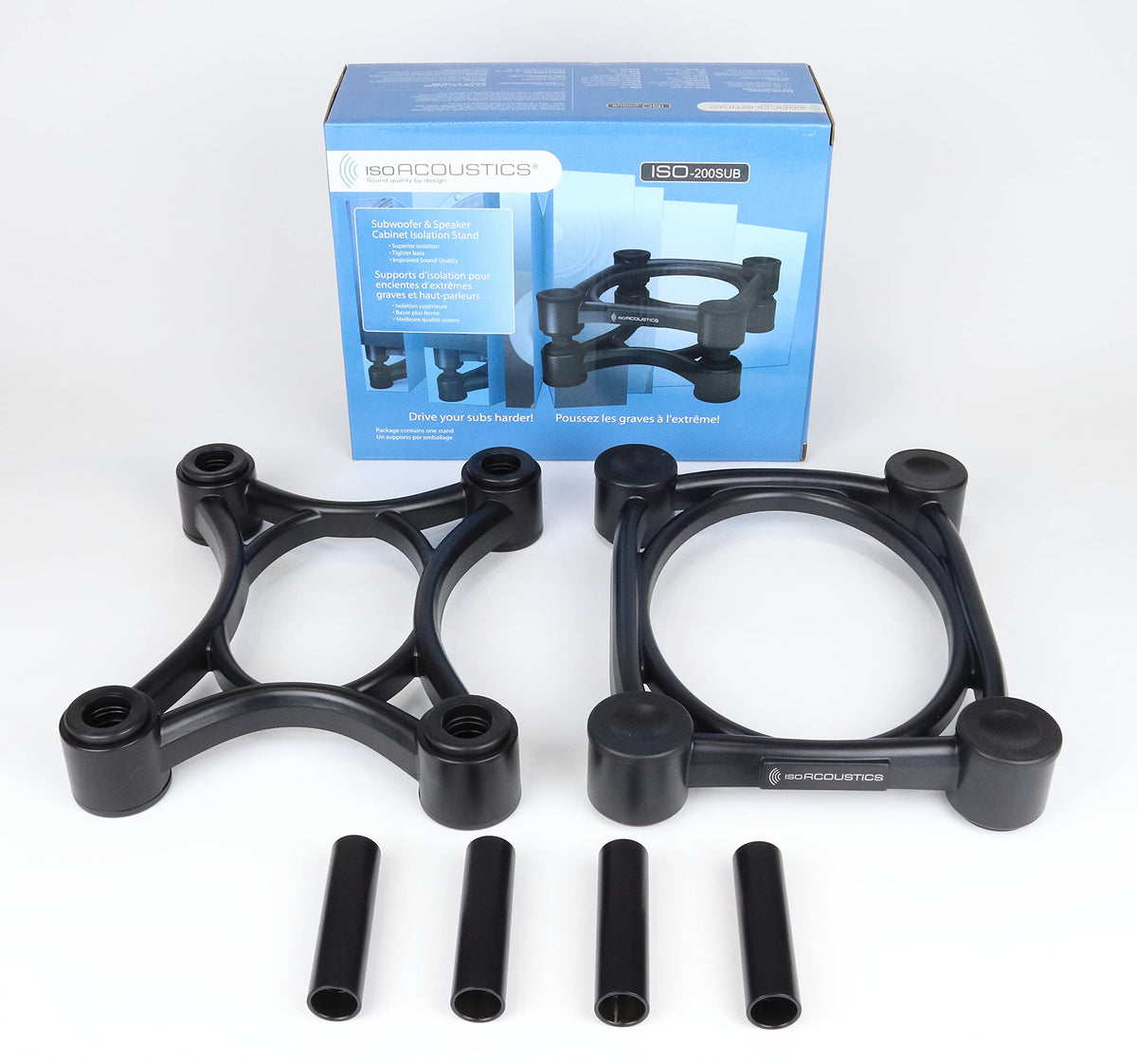 IsoAcoustics ISO-200Sub close-up of patented isolator detail reducing vibrations