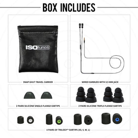 ISOtunes earbuds in use on a construction site offering hearing protection and calls