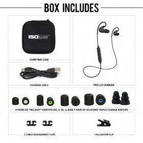 ISOtunes PRO 2.0 16 hour battery life for long shifts