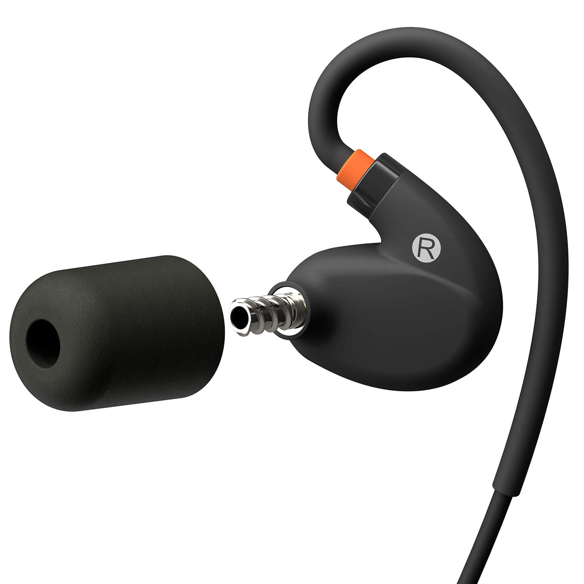 ISOtunes PRO 2.0 comfort-fit earhook supports all-day wear