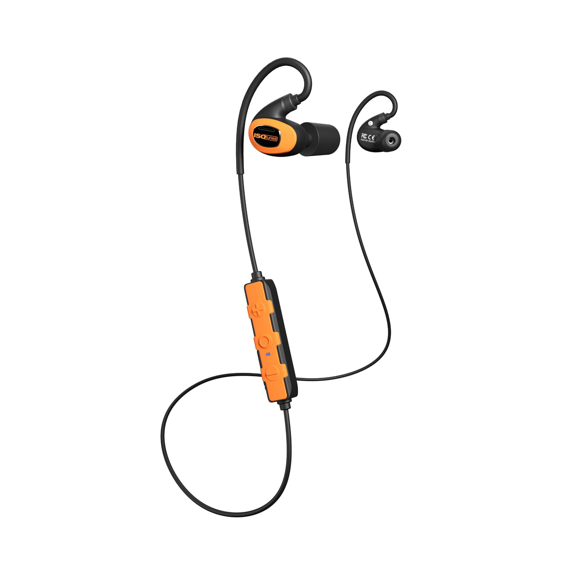 ISOtunes PRO 3.0 Bluetooth earbuds shown on a worksite emphasizing rugged durability.