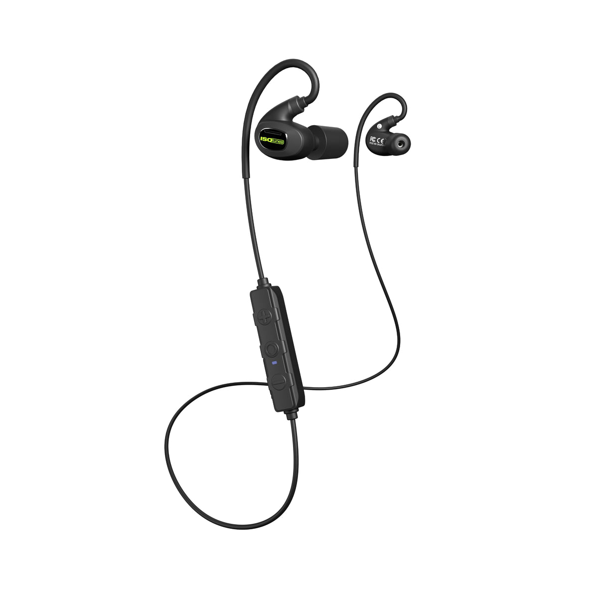 ISOtunes PRO 3.0 earbuds on a worksite providing hearing protection with comfortable, secure fit.