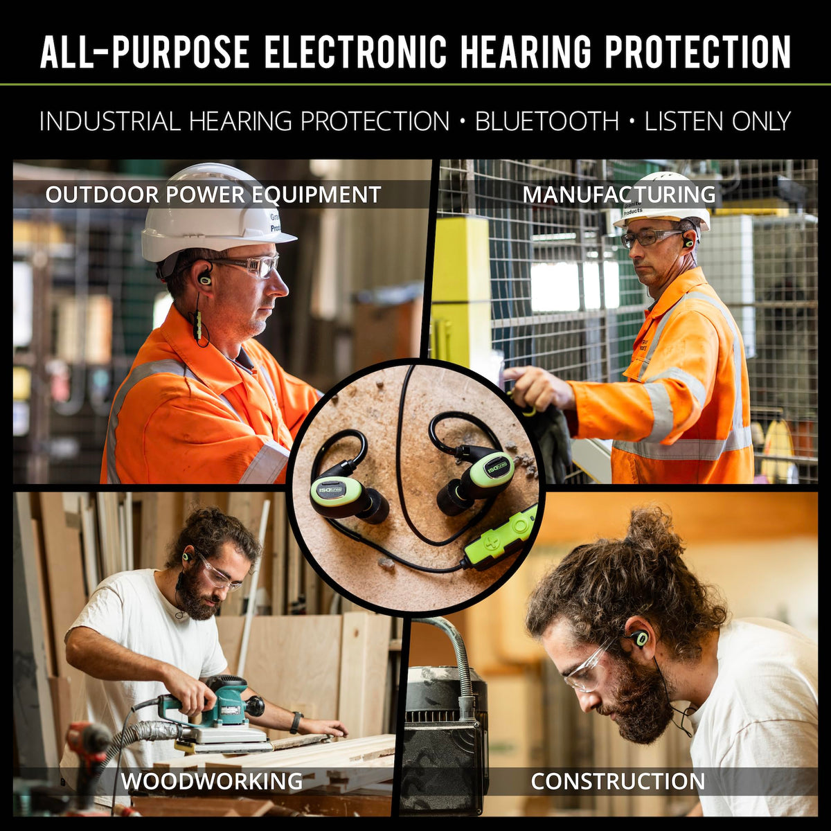 ISOtunes PRO 3.0 SafeMax 82 dB limit supports safer listening on site.
