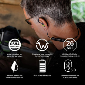 ISOtunes Pro Aware Bluetooth 5.0 enables hands-free calls.
