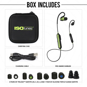 ISOtunes Pro Aware clear communication mic helps conversations in loud environments.