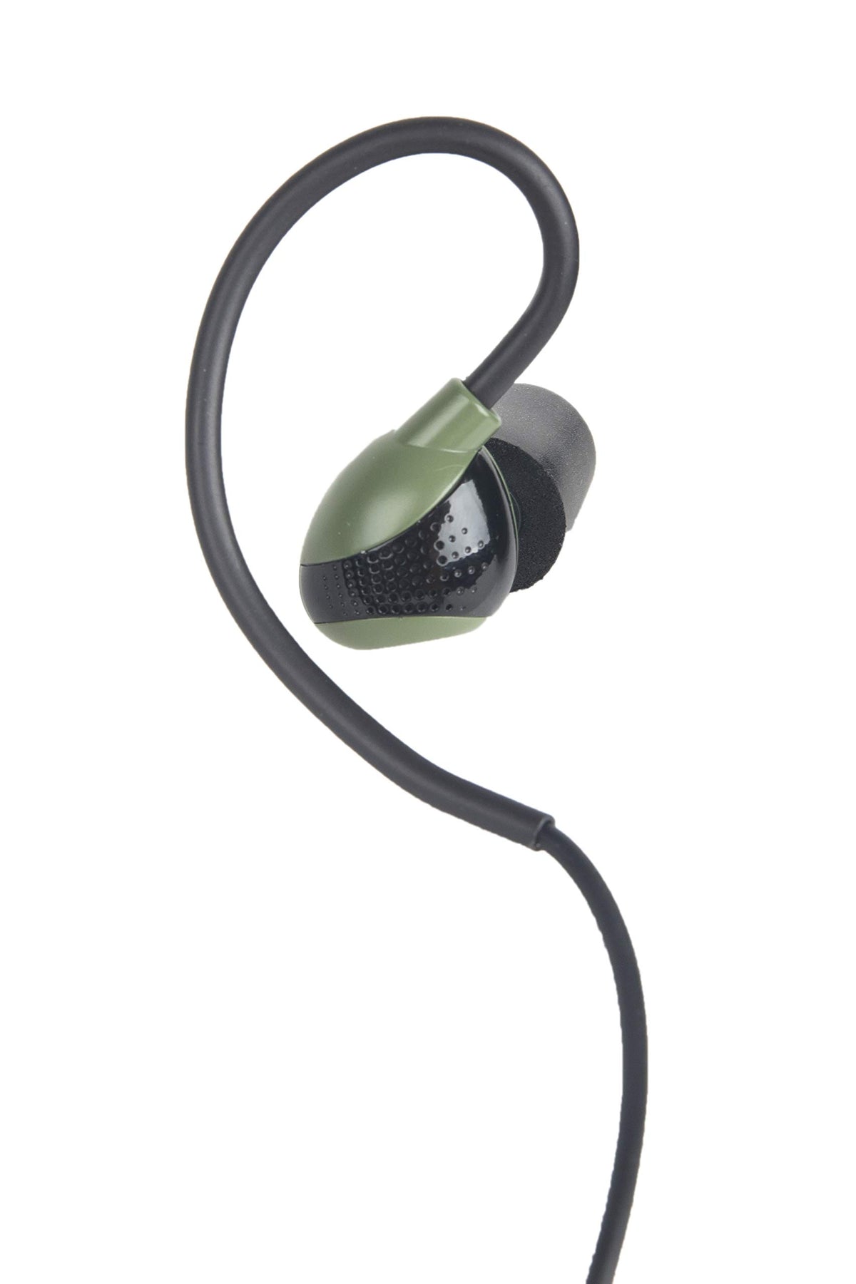 ISOtunes Sport Advance BT earbuds during shooting range with long battery life.