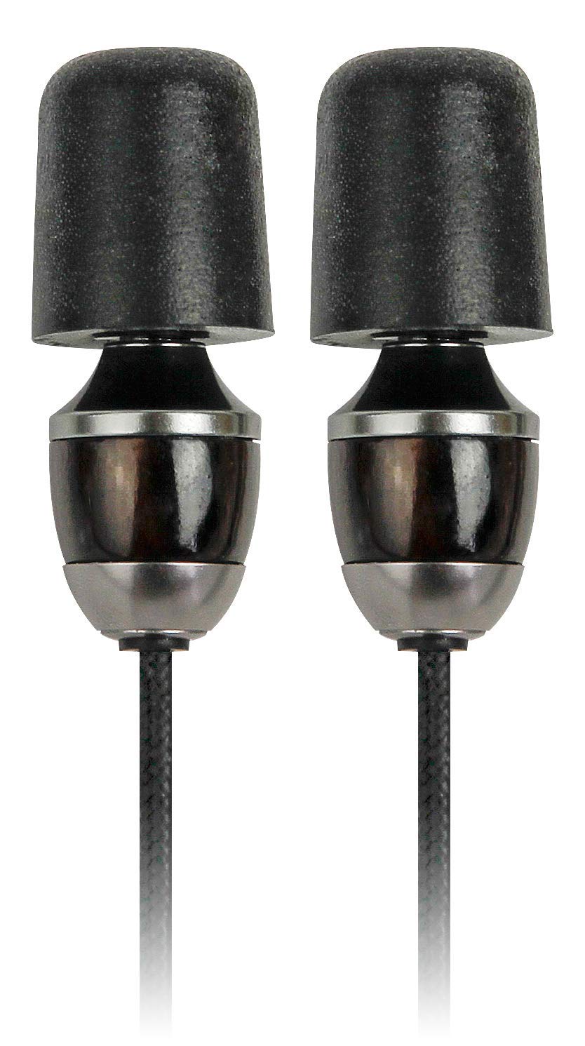 ISOtunes Trilogy Large blue core eartips secure fit and durability.