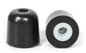 ISOtunes Trilogy Small green core eartips snug fit and attenuation.
