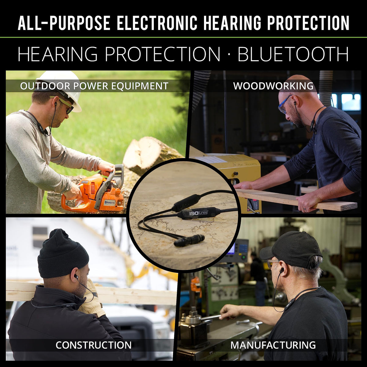 ISOtunes Xtra 2.0 safe max 85 dB limiter for comfortable listening in loud work areas