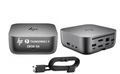 HP Thunderbolt 4 Ultra 280W Dock front ports enable versatile USB-C and USB-A connections