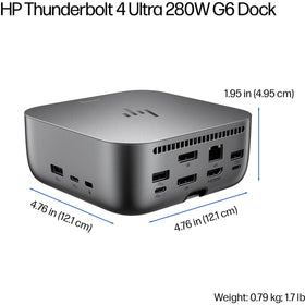 HP Thunderbolt 4 Ultra 280W Dock power delivery delivers up to 280W for charging