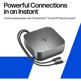 HP Thunderbolt 4 Ultra 280W Dock rear ports provide multi-display and networking options