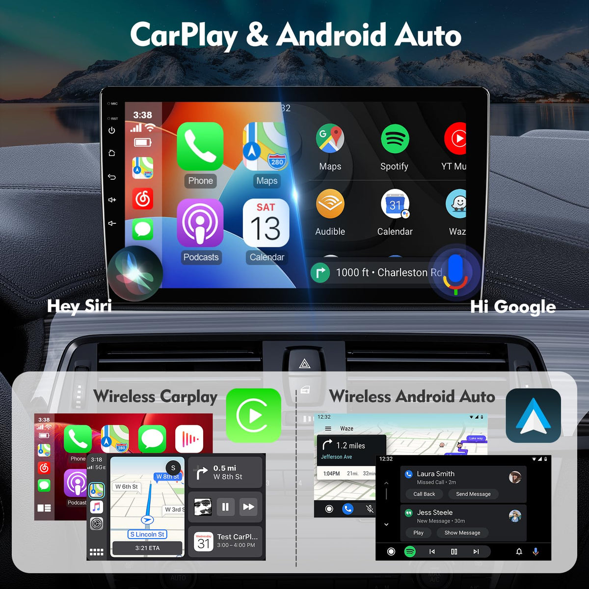 ISUDAR GPS navigation with WiFi 6 for Ford Focus users with faster maps